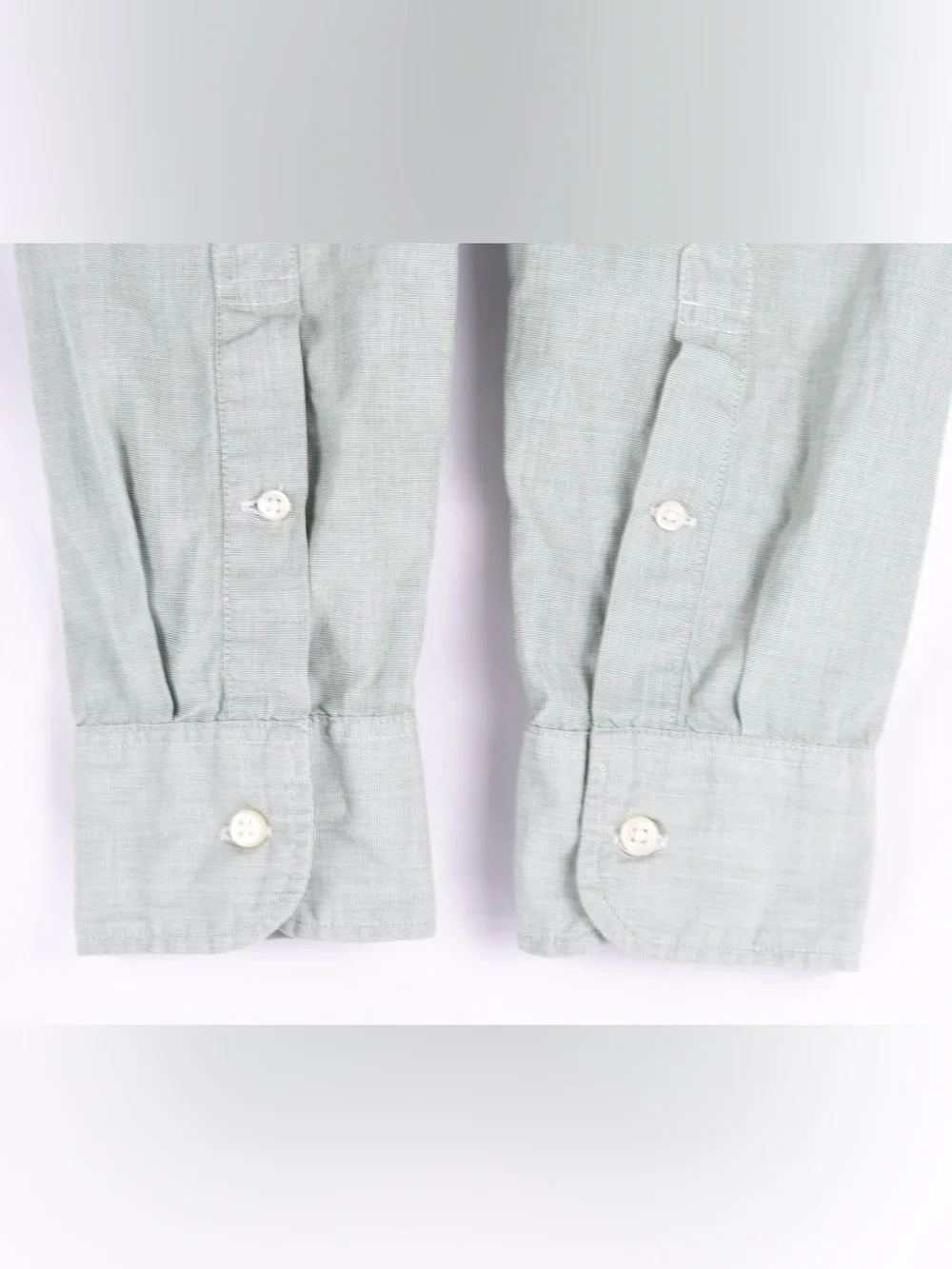 J.Crew Secret Wash Men’s Slim Green Micro Check Cotton Shirt